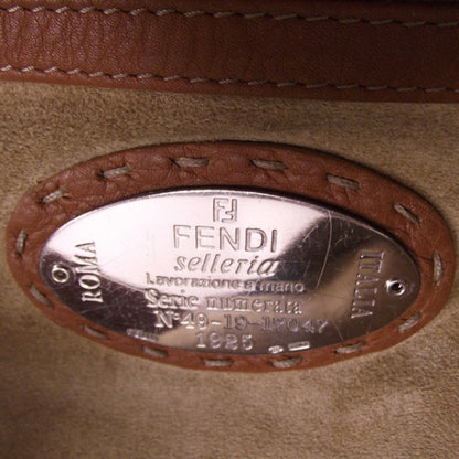 Fendi Calfskin Romano Selleria Diablo Shopper Camel 9 of 11