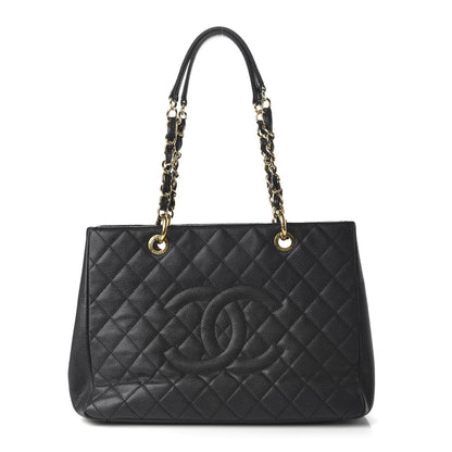 Chanel Caviar Quilted Grand Shopping Tote GST Black 1 of 10