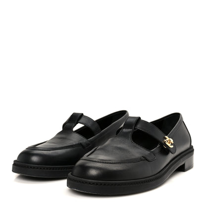 Chanel Calfskin CC Turnlock Moccasins 40 Black 4 of 11