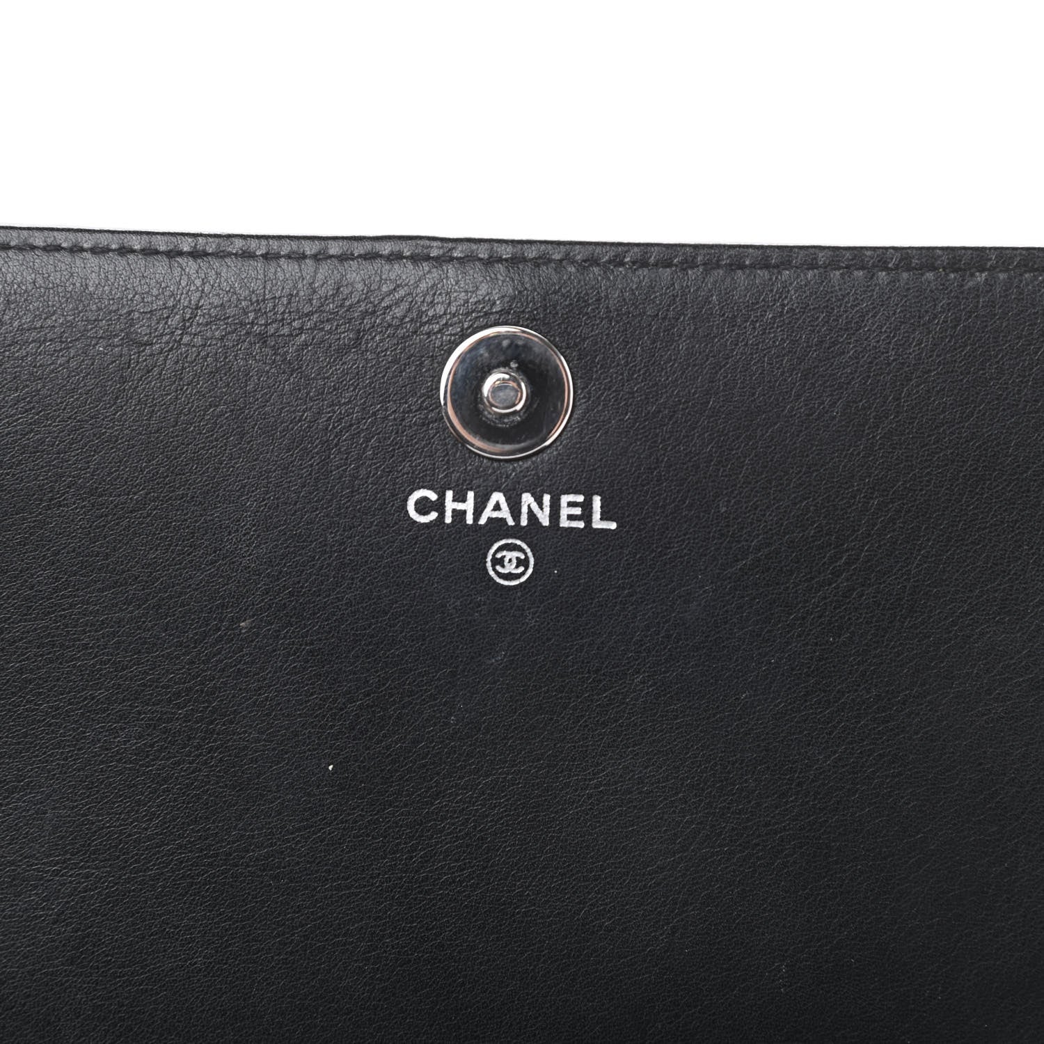 Chanel Patent Strass Wallet On Chain WOC Black 6 of 16