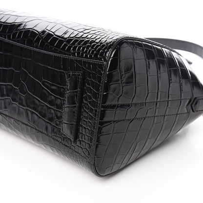Givenchy Calfskin Crocodile Embossed Small Antigona Black 9 of 10