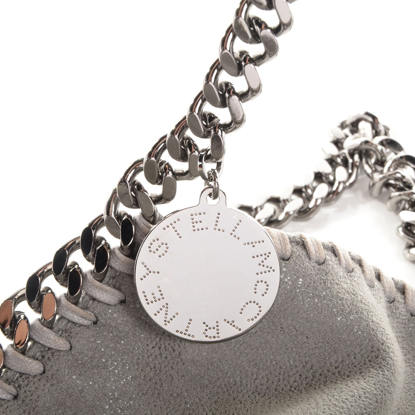 Faux Leather Shaggy Deer Falabella Big Tote Grey