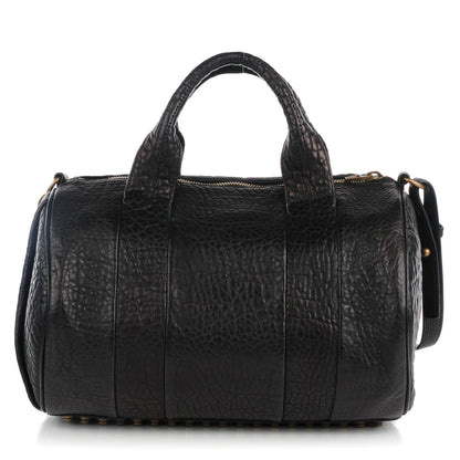 Alexander Wang Pebbled Lambskin Rocco Black Antique Brass Hardware 1 of 8