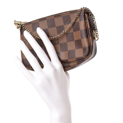 Louis Vuitton Damier Ebene Mini Pochette Accessories 2 of 8