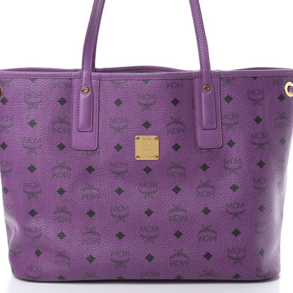 MCM Visetos Medium Project Reversible Shopper Tote Purple 11 of 17