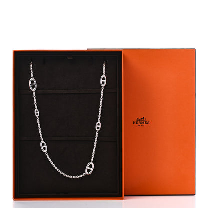 Hermes Sterling Silver Farandole Necklace 80 6 of 6