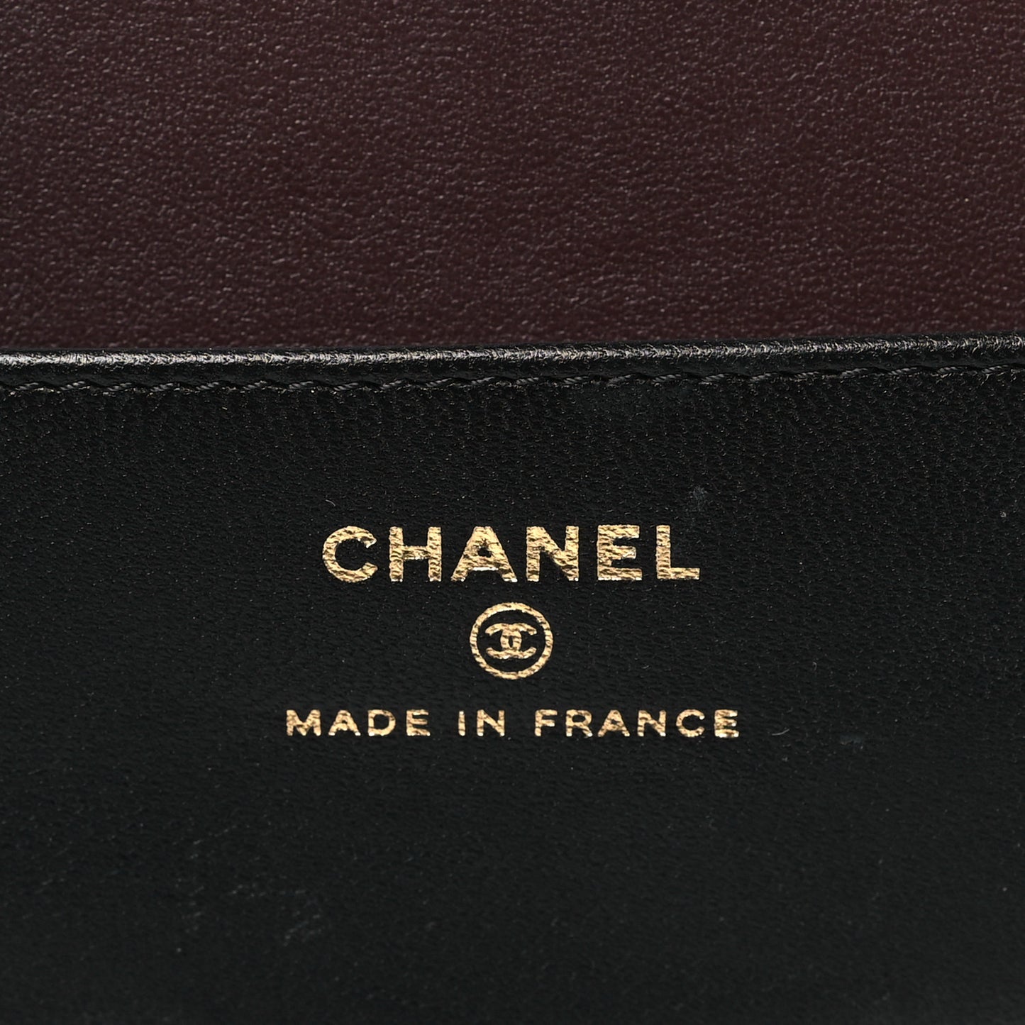 Lambskin Quilted Compact Vanity Case Purse With Chain Black