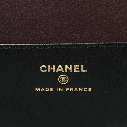 Chanel Lambskin Quilted Compact Vanity Case Purse With Chain Black 7 of 12