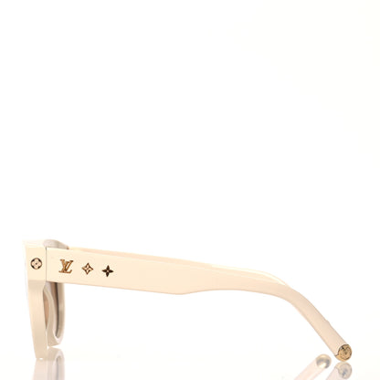 Louis Vuitton Acetate My Monogram Soft Cat Eye Sunglasses Z1707W White 3 of 10