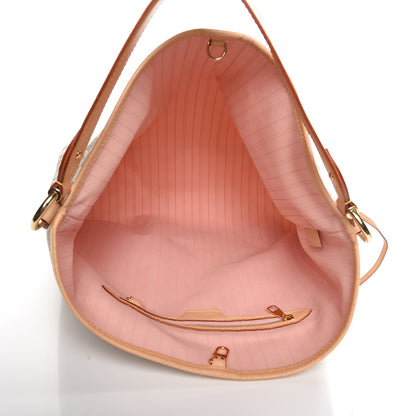 Louis Vuitton Damier Azur Delightful MM Rose Ballerine 5 of 11