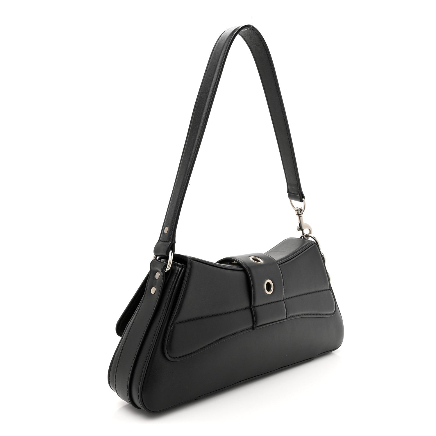 Balenciaga Smooth Calfskin Lindsay Shoulder Bag Black 3 of 11