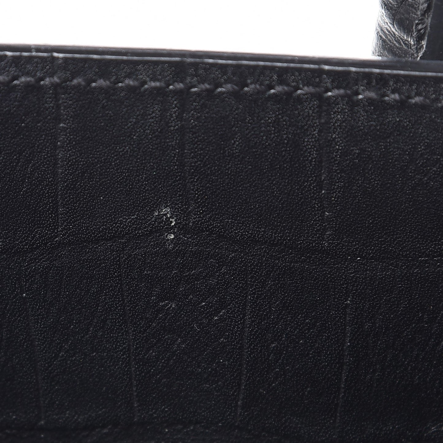 Calfskin Crocodile Embossed Large Sac De Jour Carryall Black