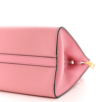 Prada Saffiano City Calfskin Medium Esplanade Tote Pink 13 of 15