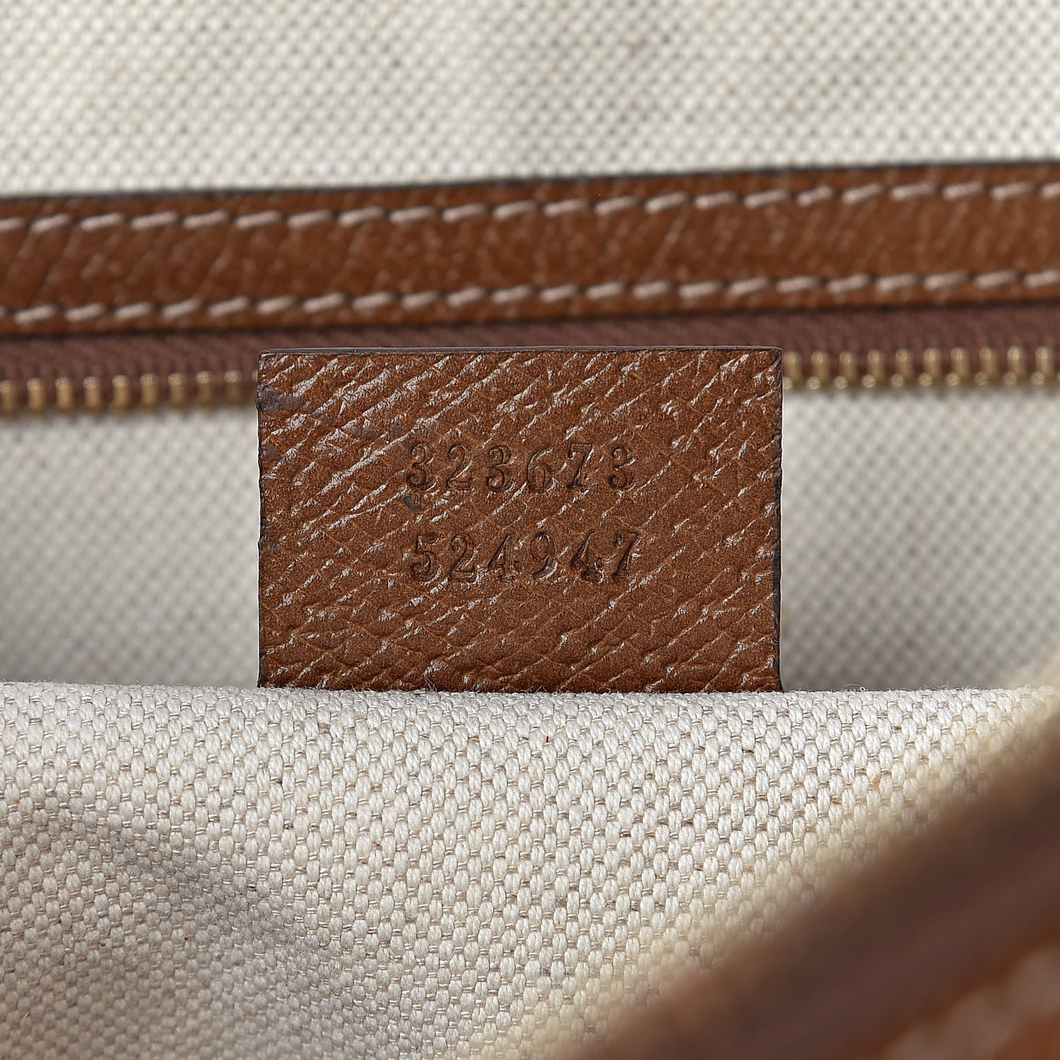 Gucci Monogram Medium Bree Shoulder Bag Beige Tabacco 7 of 10