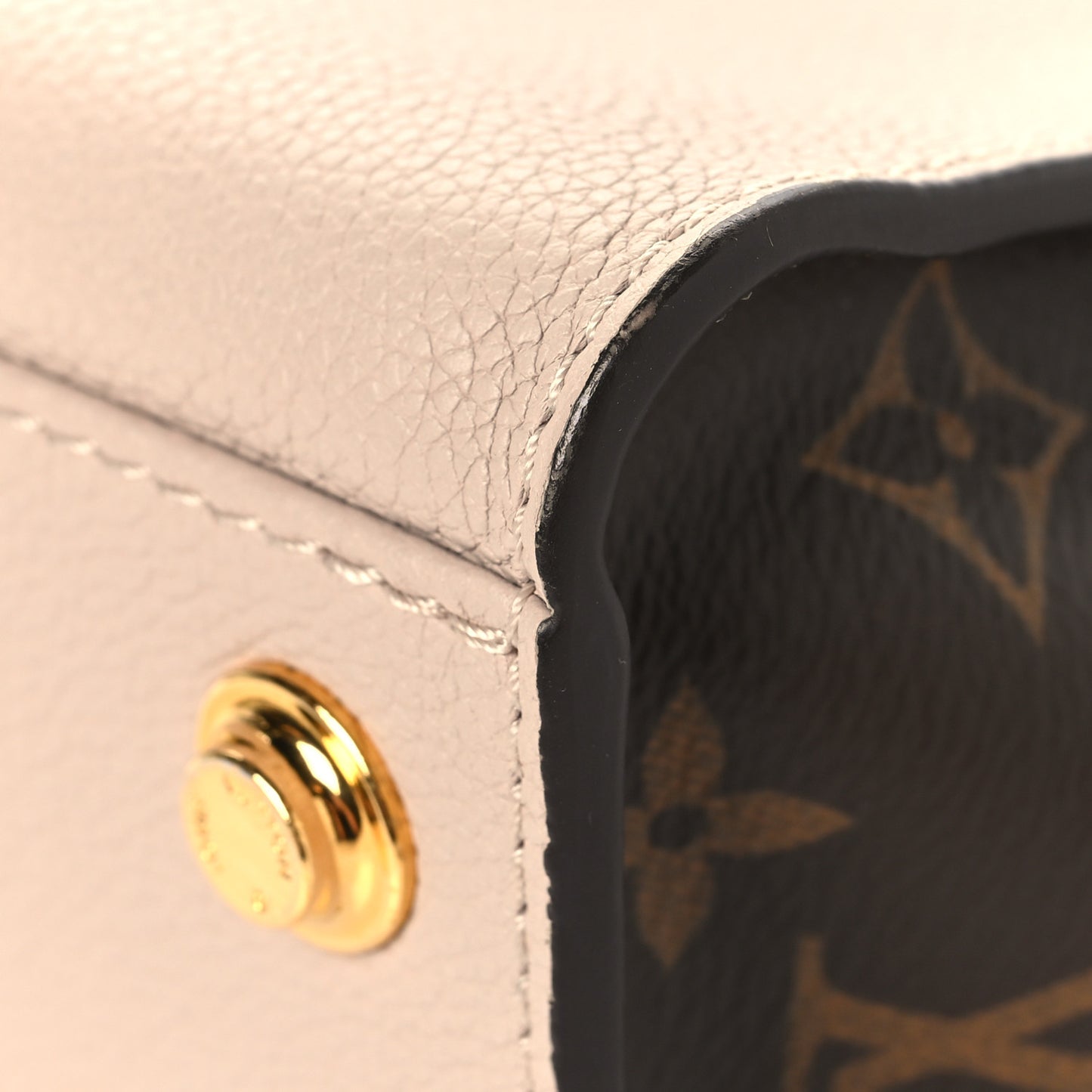 Calfskin Monogram On My Side PM Greige