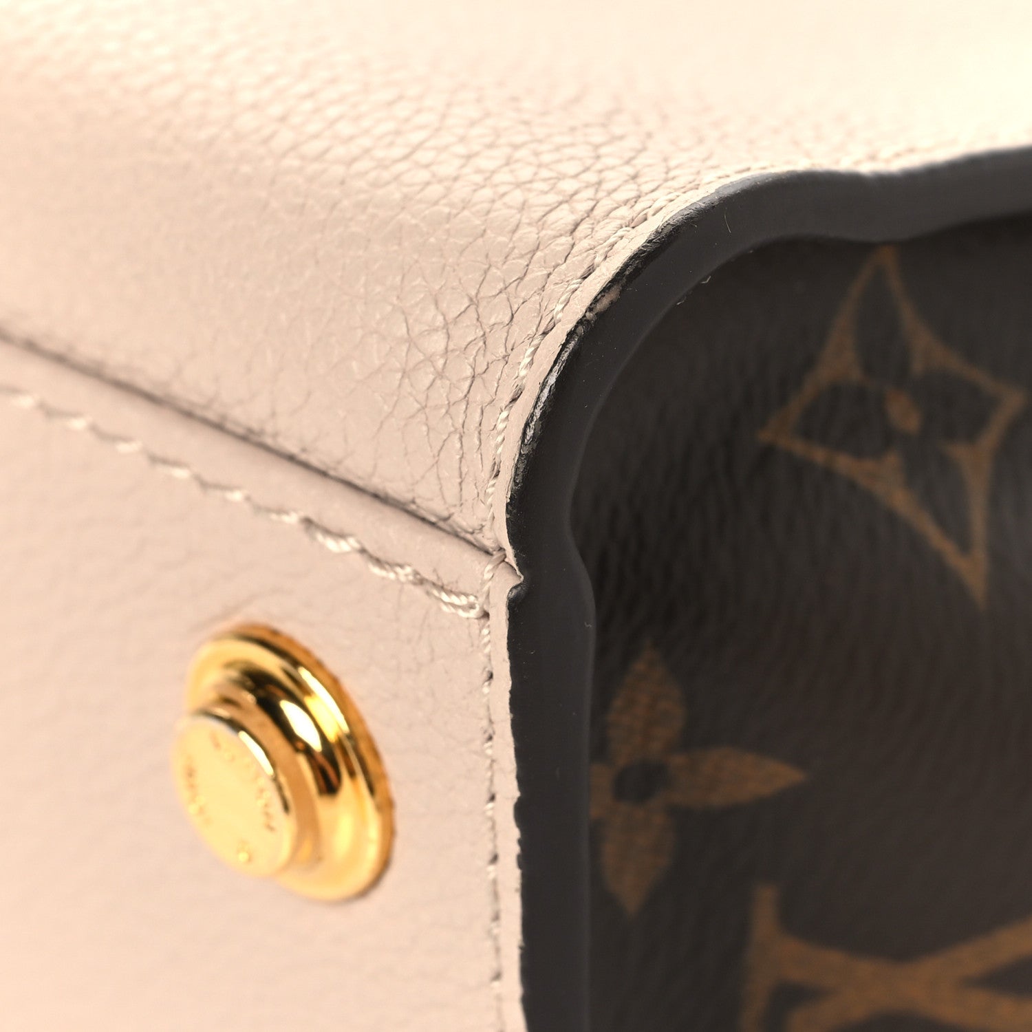 Louis Vuitton Calfskin Monogram On My Side PM Greige 12 of 12