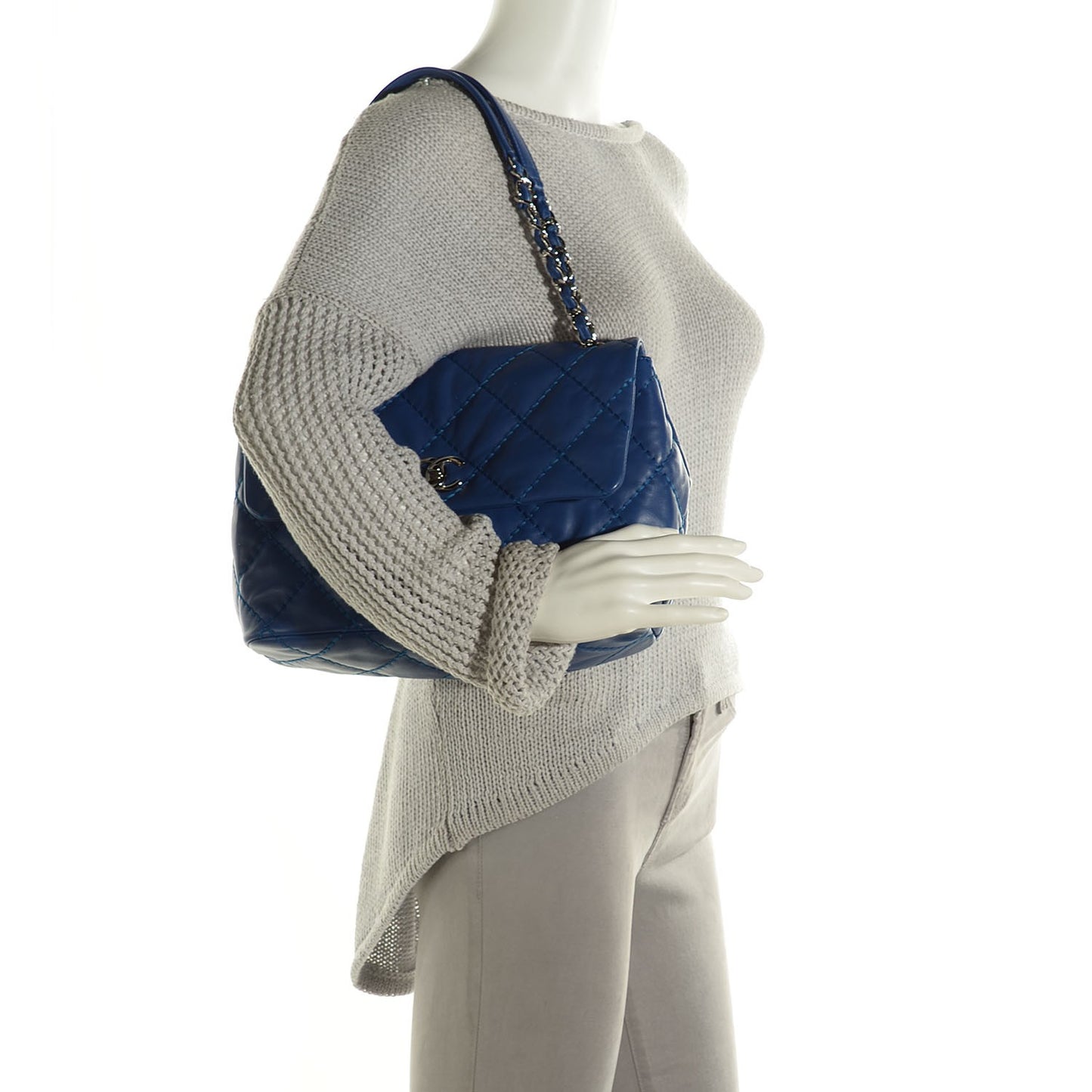 Calfskin Love Me Tender Flap Blue