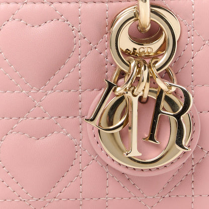 Christian Dior Lambskin Cannage Dioramour Micro Lady D-Joy Rose De Vents 8 of 11