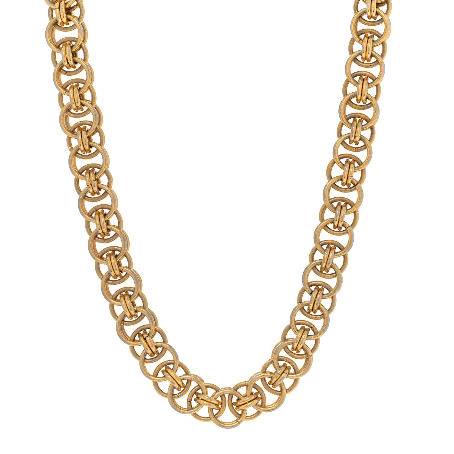 Chanel Metal Coco Chanel Link Short Necklace Gold 1 of 7