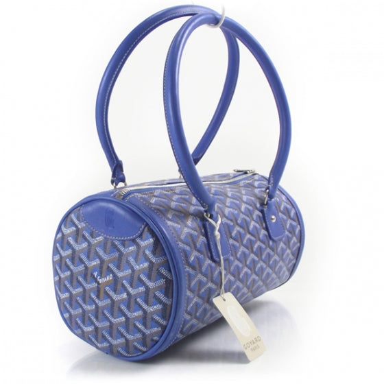 Goyardine Amakios PM Bowler Tote Bag Blue