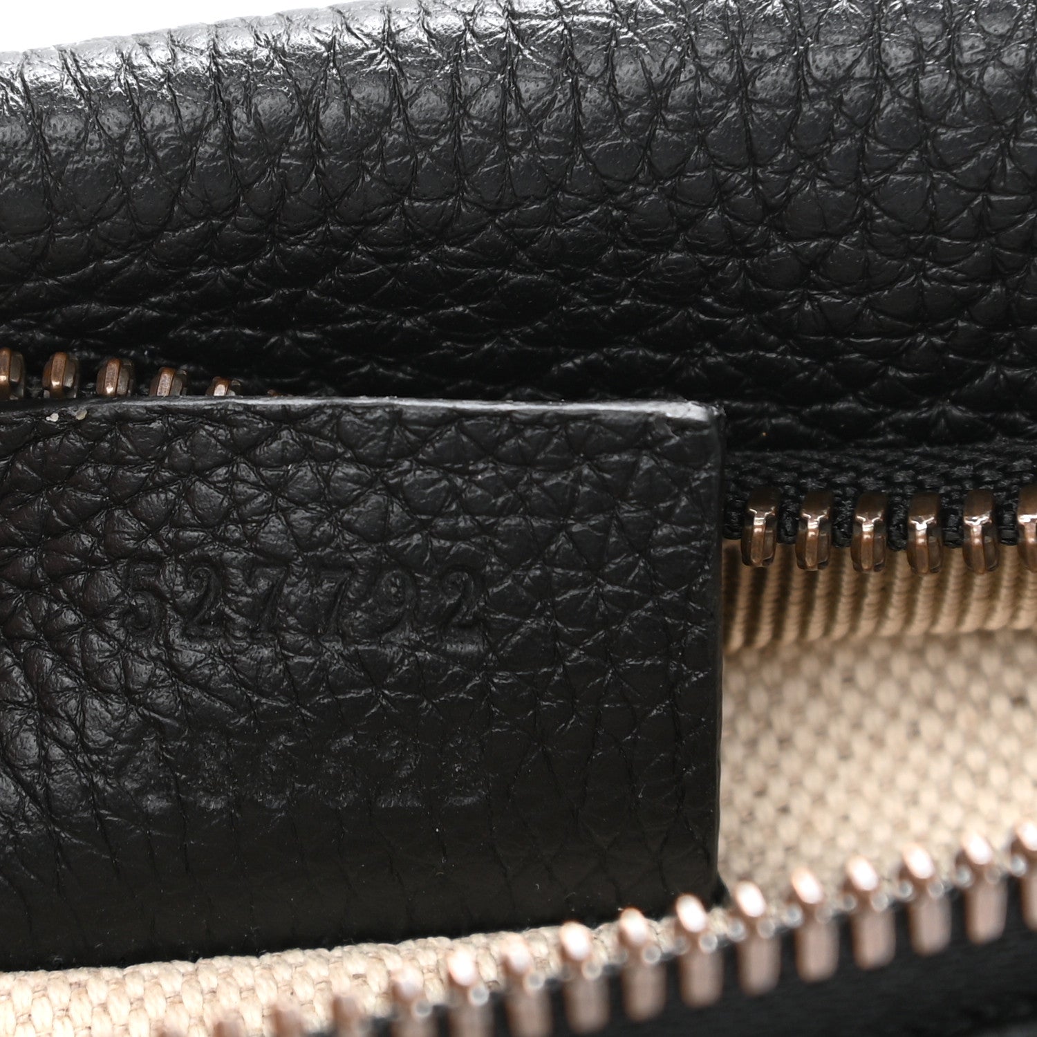 Gucci Grained Calfskin Small Logo Belt Bag Black 7 of 10