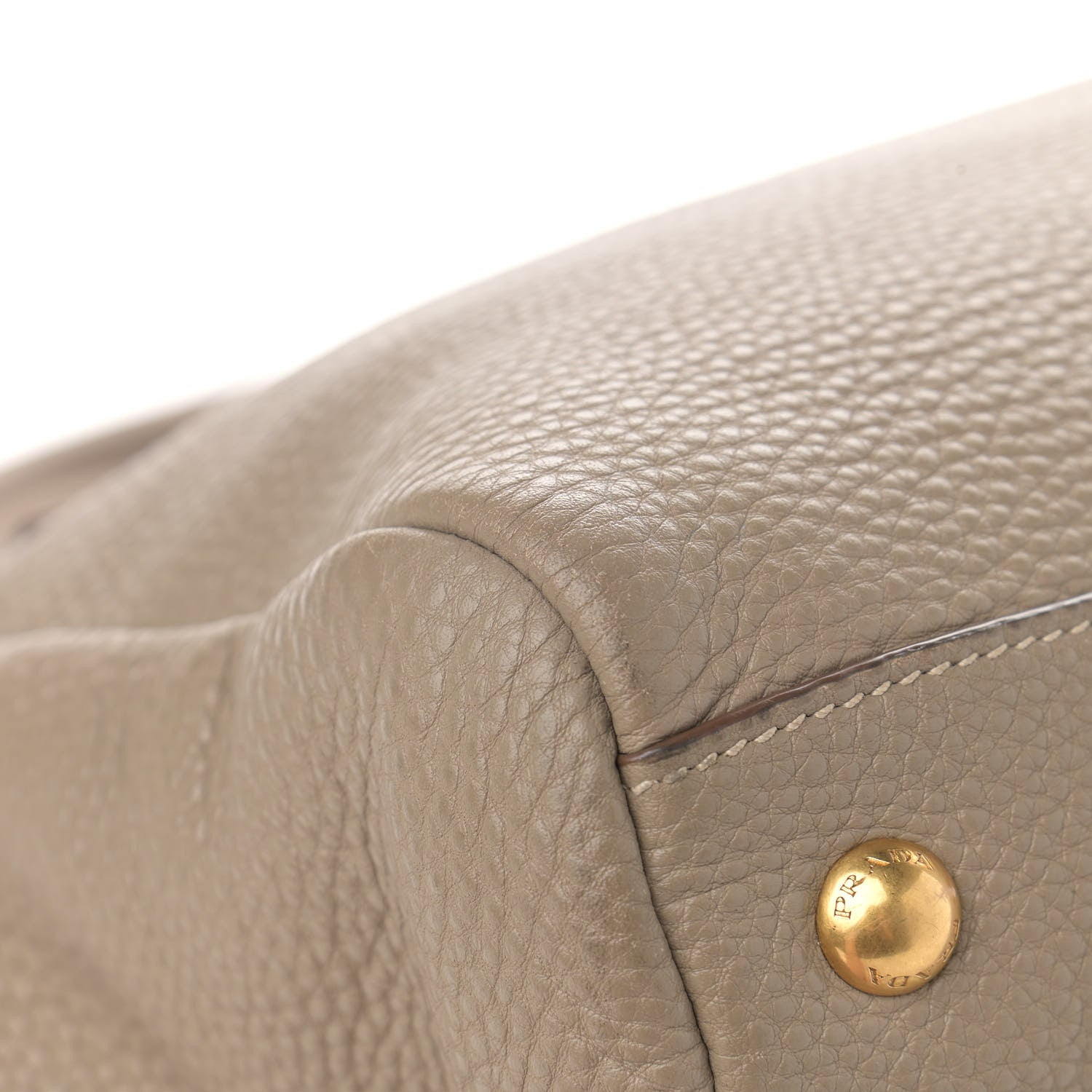 Prada Vitello Daino Tote Visone 9 of 13