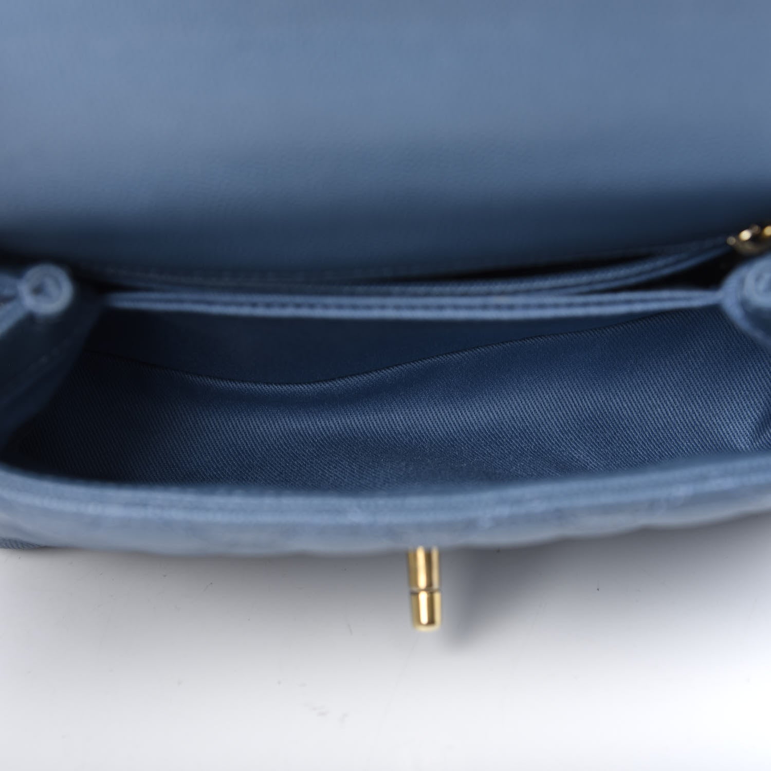Chanel Caviar Quilted Mini Coco Handle Flap Blue 5 of 10