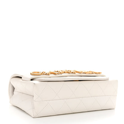 Chanel Calfskin Quilted Small Enchained Flap White 4 of 11