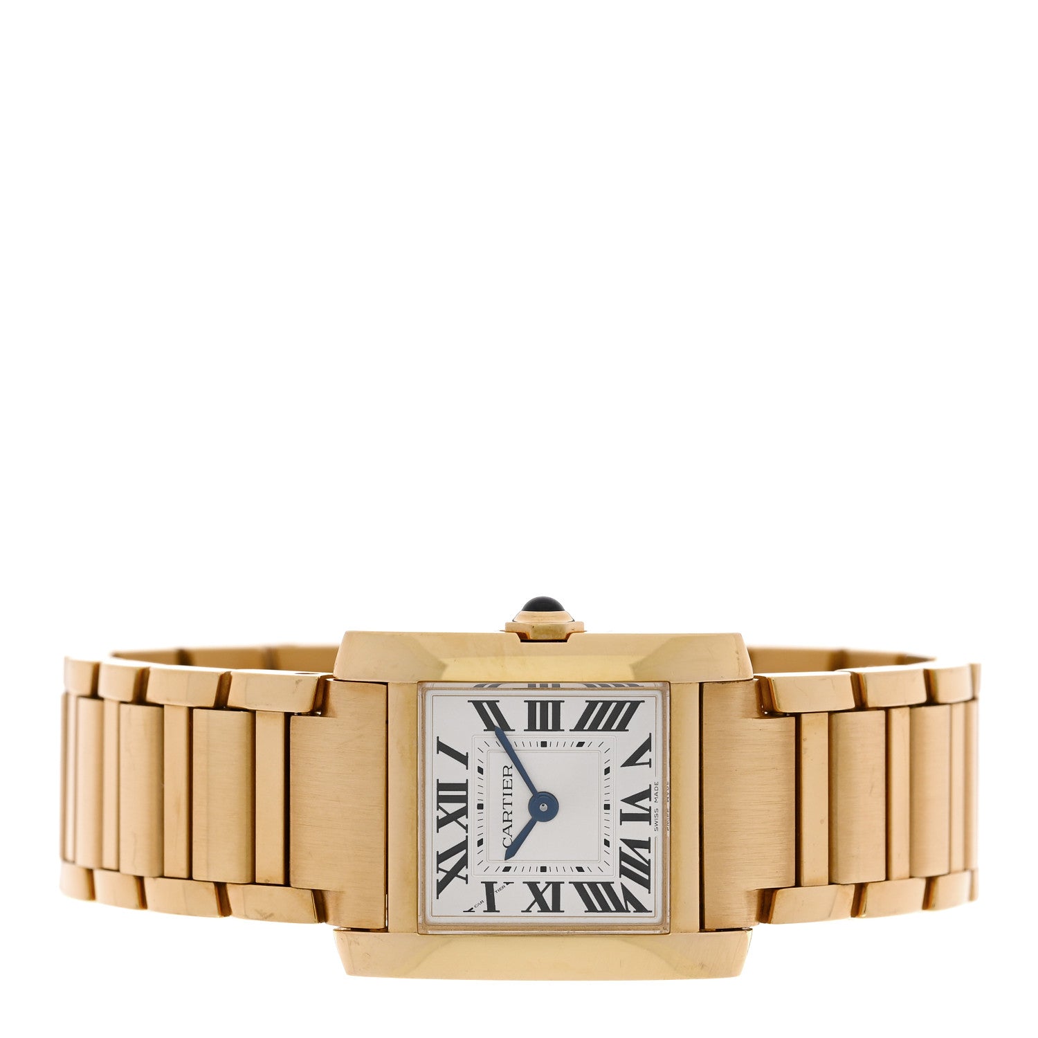 Cartier 18K Yellow Gold 21mm Tank Francaise Quartz Watch 2 of 4