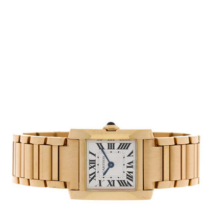 Cartier 18K Yellow Gold 21mm Tank Francaise Quartz Watch 2 of 4