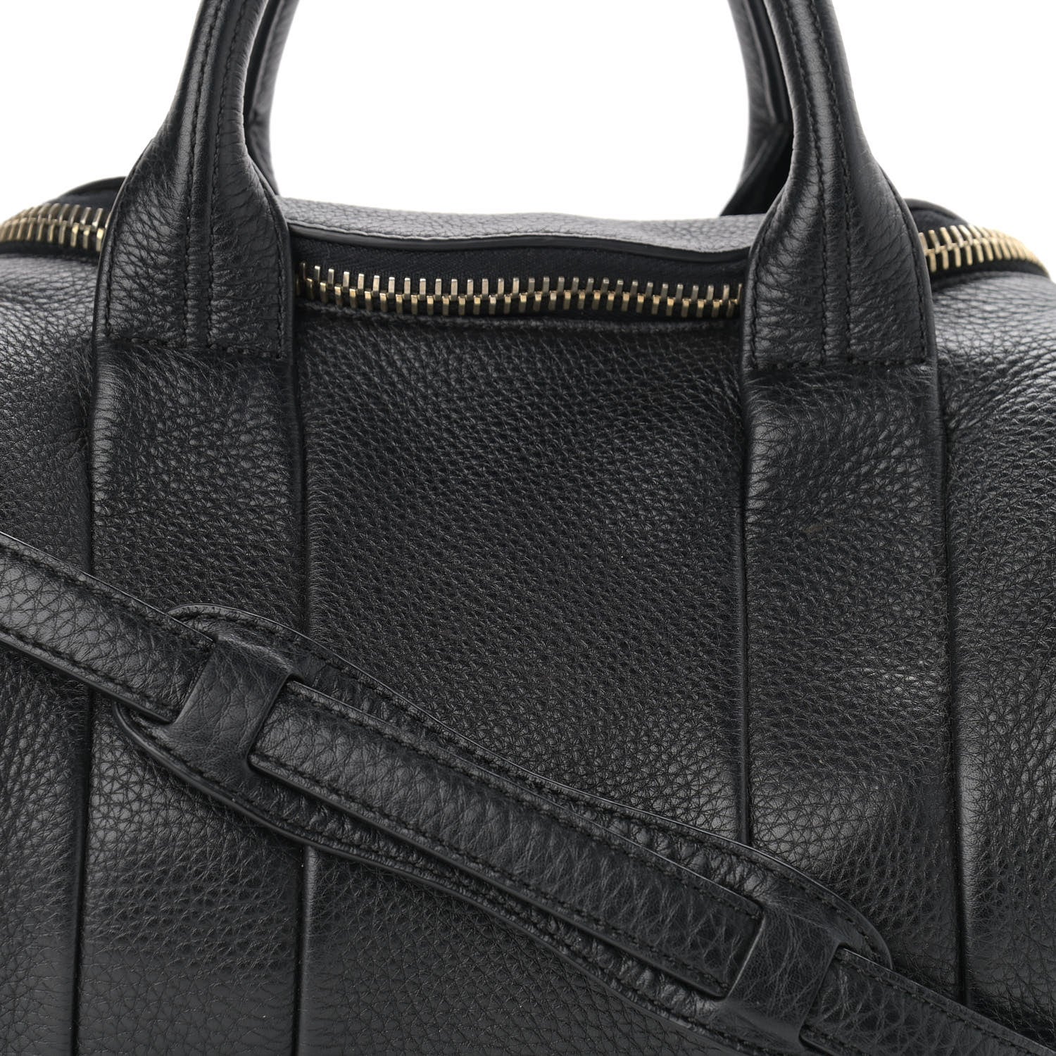 Alexander Wang Pebbled Lambskin Rockie Black Pale Gold Hardware 7 of 9