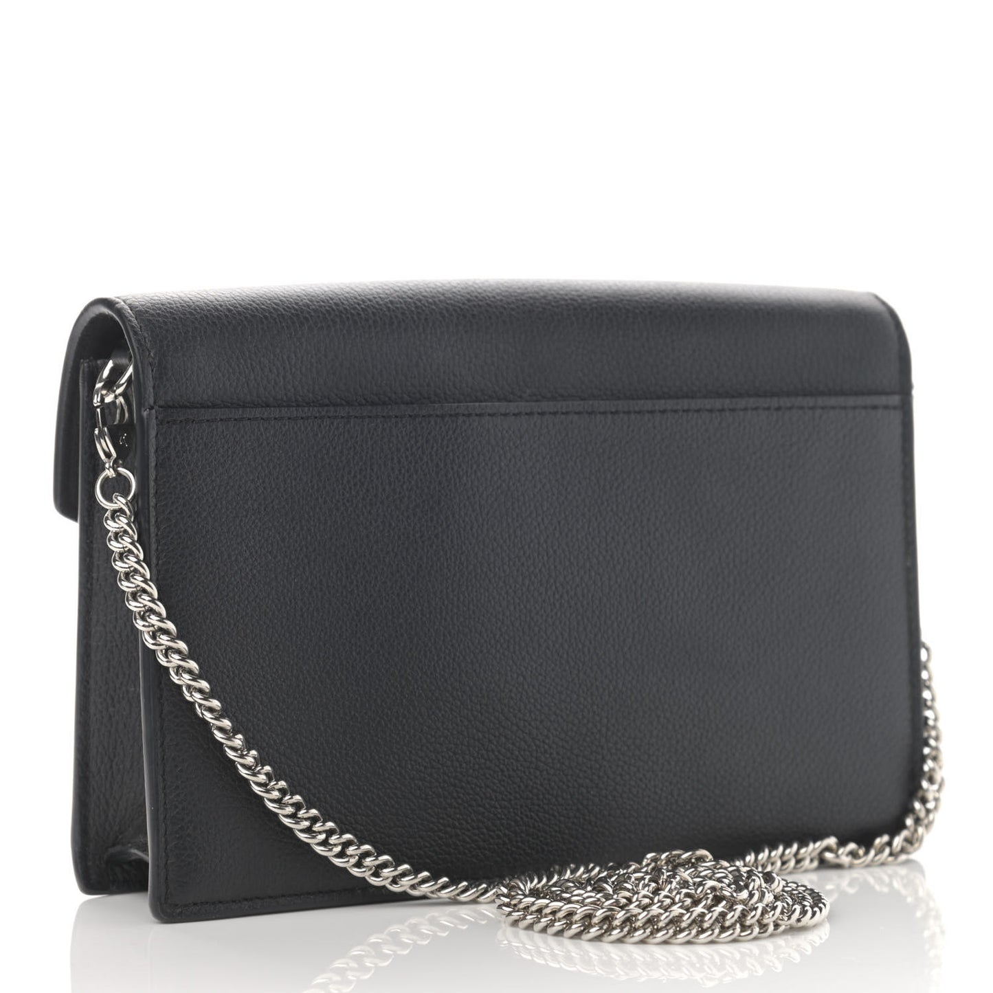 Soft Calfskin My Lockme Chain Pochette Black