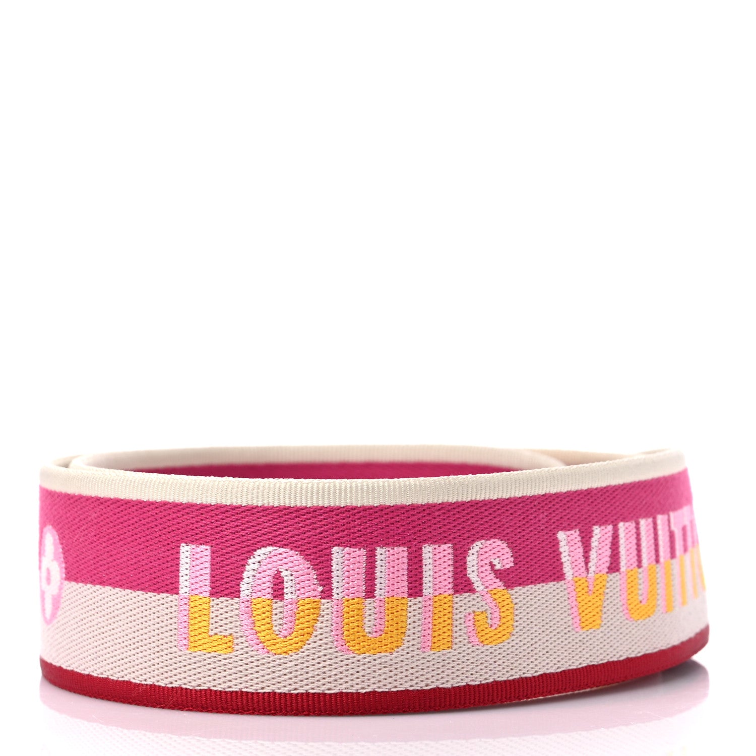 Louis Vuitton Jacquard Speedy Bandouliere 20 Shoulder Strap Fuchsia 2 of 4