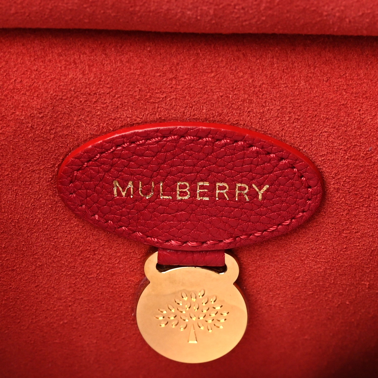 Mulberry Natural Grain Calfskin Antony Messenger Crossbody Red 5 of 7