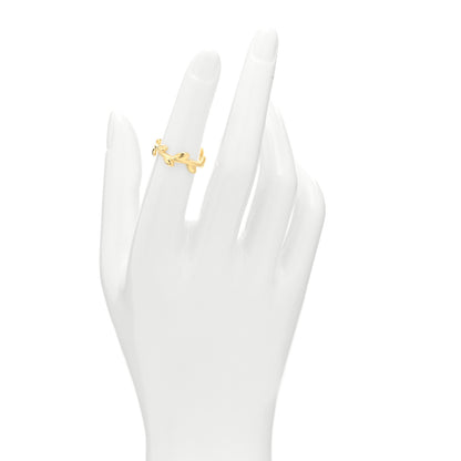Tiffany 18K Yellow Gold Narrow Paloma Picasso Olive Leaf Band Ring 49 5 2 of 4