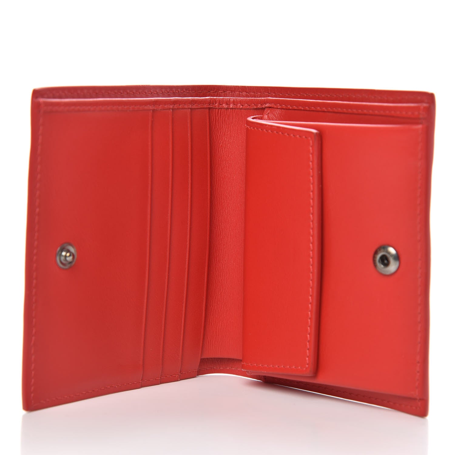 Christian Louboutin Calfskin Ecusson Panettone Bi-Fold Wallet Black 5 of 8