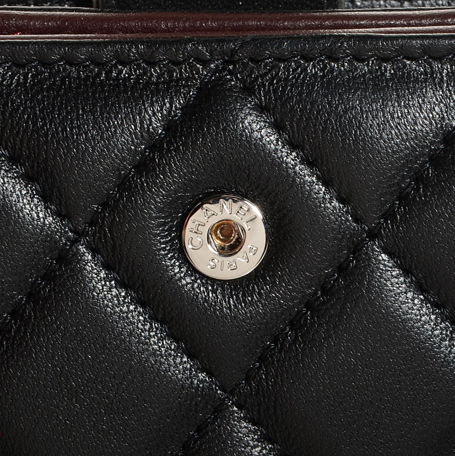 Chanel Lambskin L-Zip Pocket Wallet Black 12 of 12