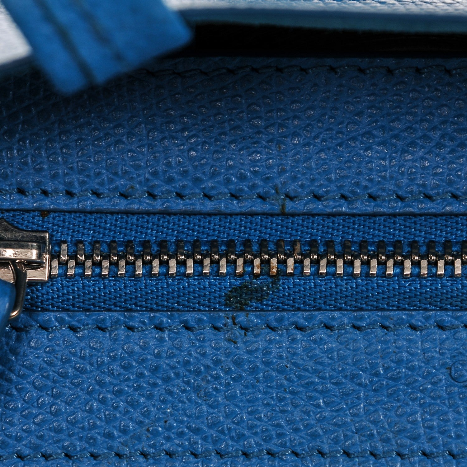 Celine Grained Calfskin Small Vertical Cabas Turquoise 8 of 8