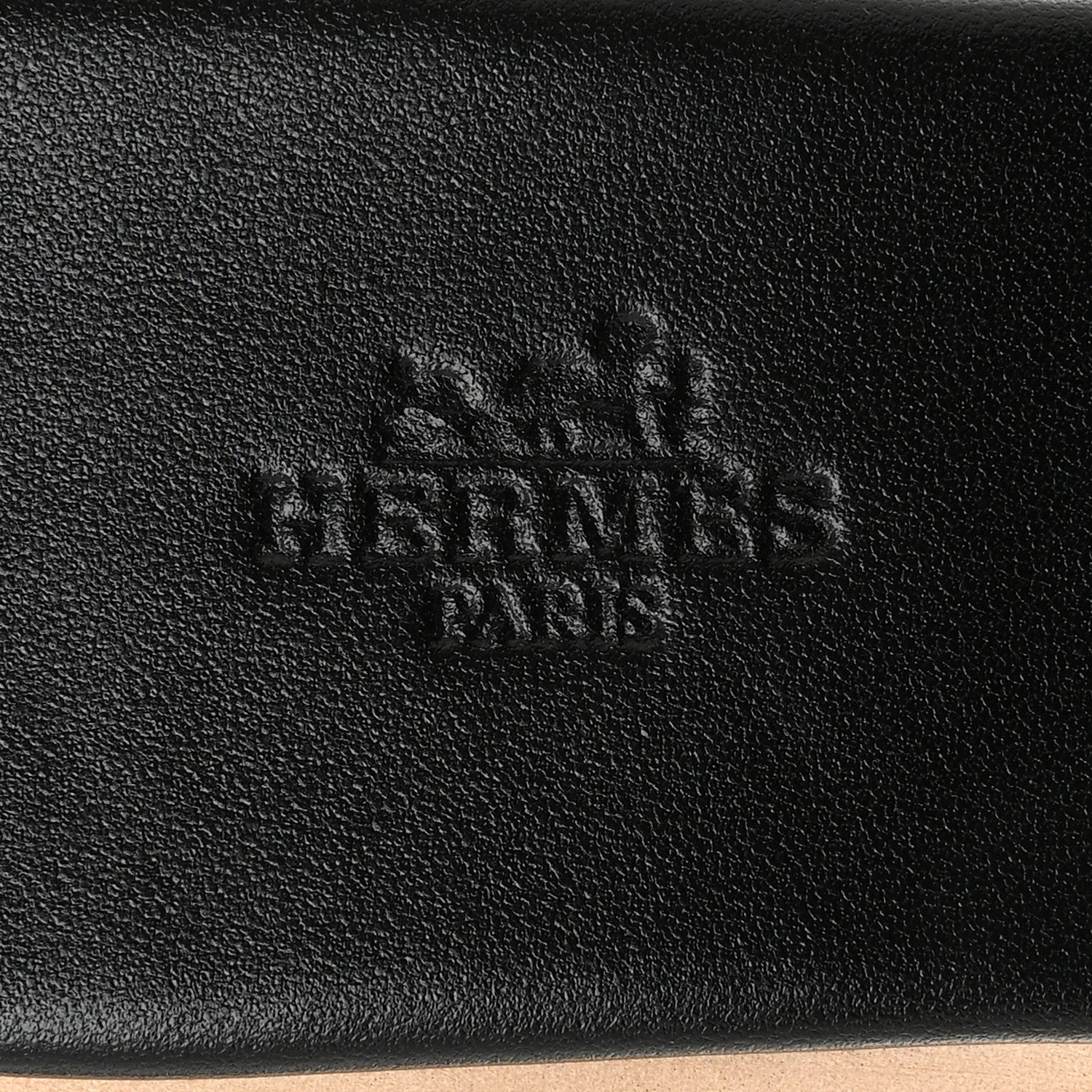 Hermes Calfskin Cork Eze 30 Sandals 39 Black 7 of 10