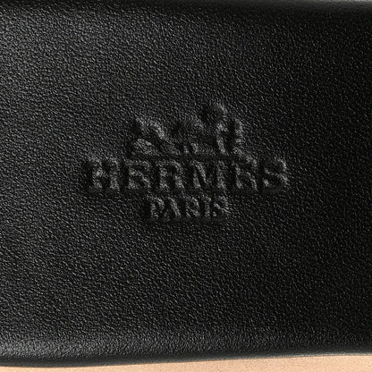 Hermes Calfskin Cork Eze 30 Sandals 39 Black 7 of 10