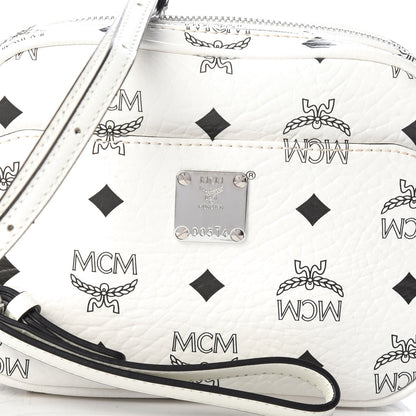 MCM Visetos Camera Crossbody Bag White 8 of 10
