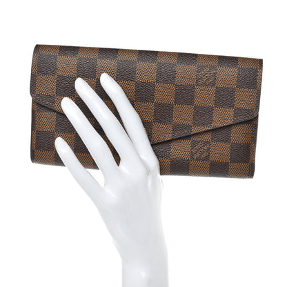 Louis Vuitton Damier Ebene Sarah Wallet NM 2 of 8