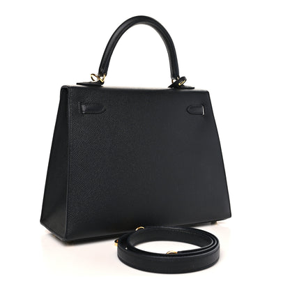 Hermes Epsom Kelly Sellier 25 Black 3 of 11