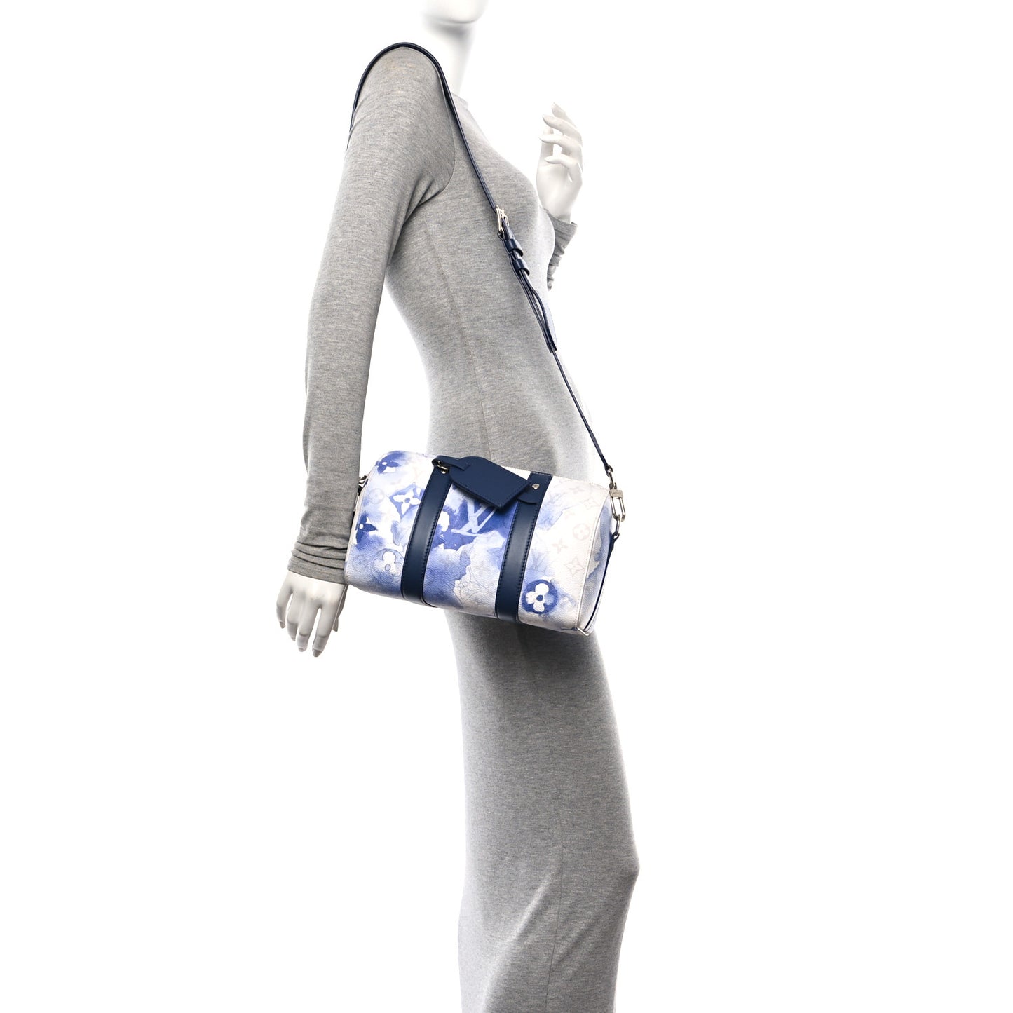 Monogram Watercolor City Keepall Blue