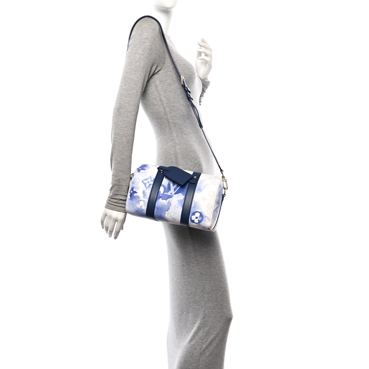 Louis Vuitton Monogram Watercolor City Keepall Blue 2 of 9