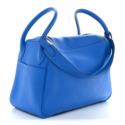 Hermes Taurillon Clemence Lindy 30 Bleu Hydra 3 of 10