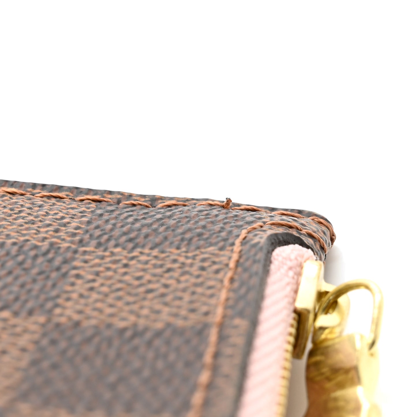 Damier Ebene Neverfull MM GM Pochette Rose Ballerine