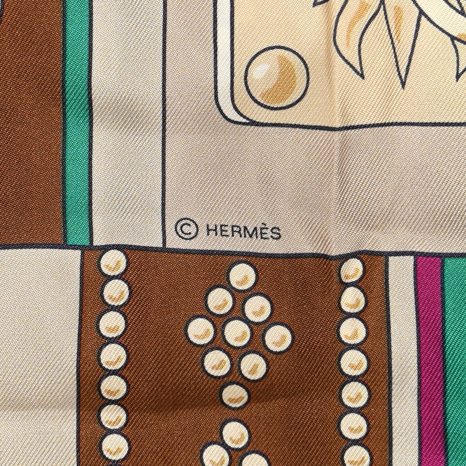 Hermes Silk Colliers De Chiens Remix Maxi Twilly 4 of 4