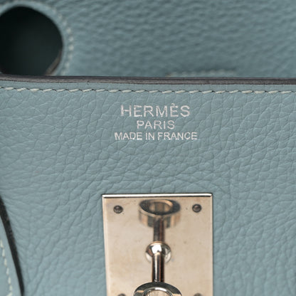 Hermes Taurillon Clemence Birkin 35 Ciel 6 of 26