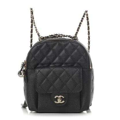 Chanel Caviar Quilted Small CC Day Backpack Black 1 of 11